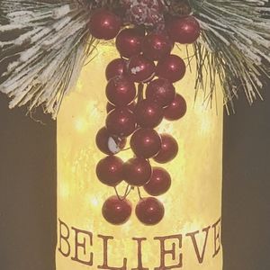 Christmas Winter Light-Up Mason Jar